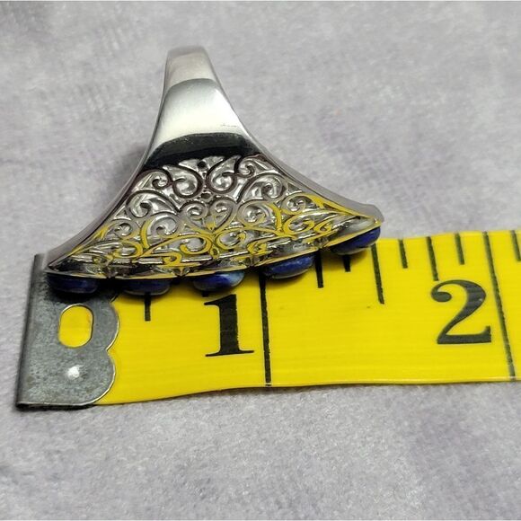 Karis Lapis Lazuli Openwork Ring - Picture 12 of 14